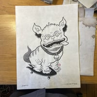 Skate Dog Original Painting