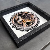 Image 2 of TIGER BEER BOTLLE TOP • 1/2 Artist Proof • SUPPLIED FRAMED ready to hang