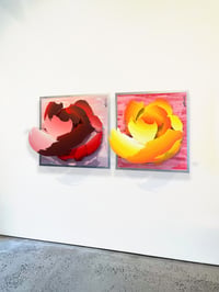 Image 3 of "Frosted Roses, Diptych" by Michael Kalish