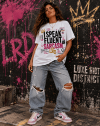 Image 4 of Fluent Sarcasm Graphic Tee