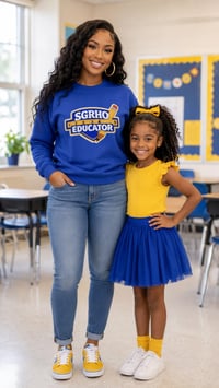 Image 1 of  SgRho Educator Crew Neck W/Ruler