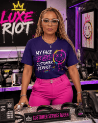 Image 2 of My Face Is Not Customer Service Graphic Tee