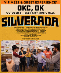 OKLAHOMA CITY, OK / Beer City Music Hall (Oct 2) VIP MEET & GREET PASS