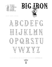 Image 10 of Big Iron (5 styles) - Custom Font