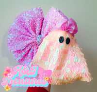 Peach ghost bow