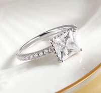 Image 3 of Jane Princess Cut Moissanite Ring