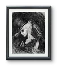 Image 2 of "Seraphina" Original Charcoal 
