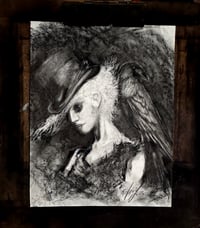 Image 3 of "Seraphina" Original Charcoal 