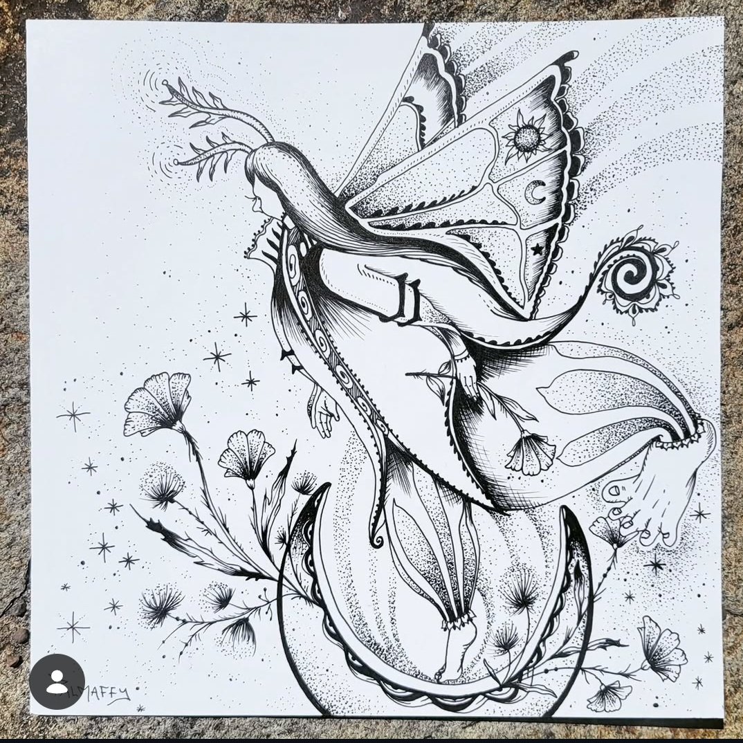 Image of Big Fae Energy Original Drawing