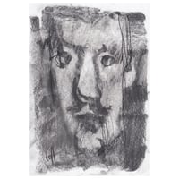 Image 1 of Another Lewis - Sketchbook Drawing in Charcoal on Paper 