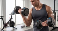 Image 3 of Fit Anywhere Adjustable Dumbbell Set