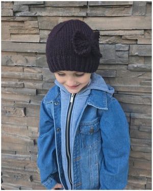 Image of Carrie's Bow Winter Hat Knitting Pattern