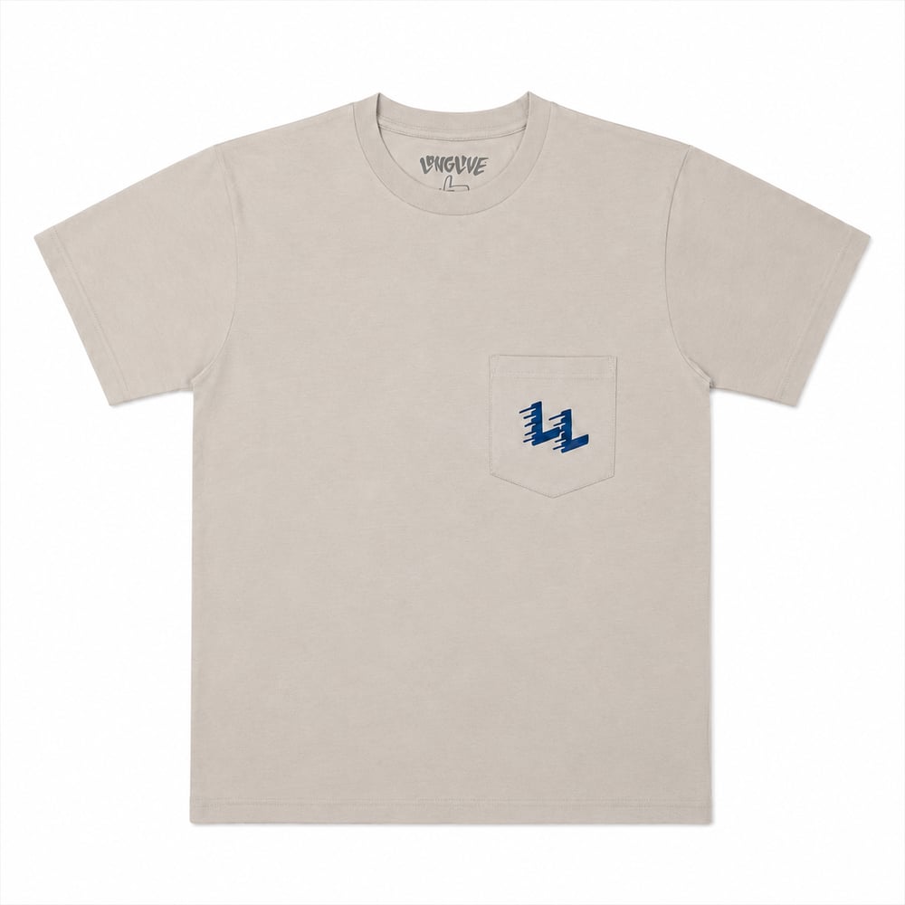 Image of LL SPEED LINES PCKT TEE - BONE 