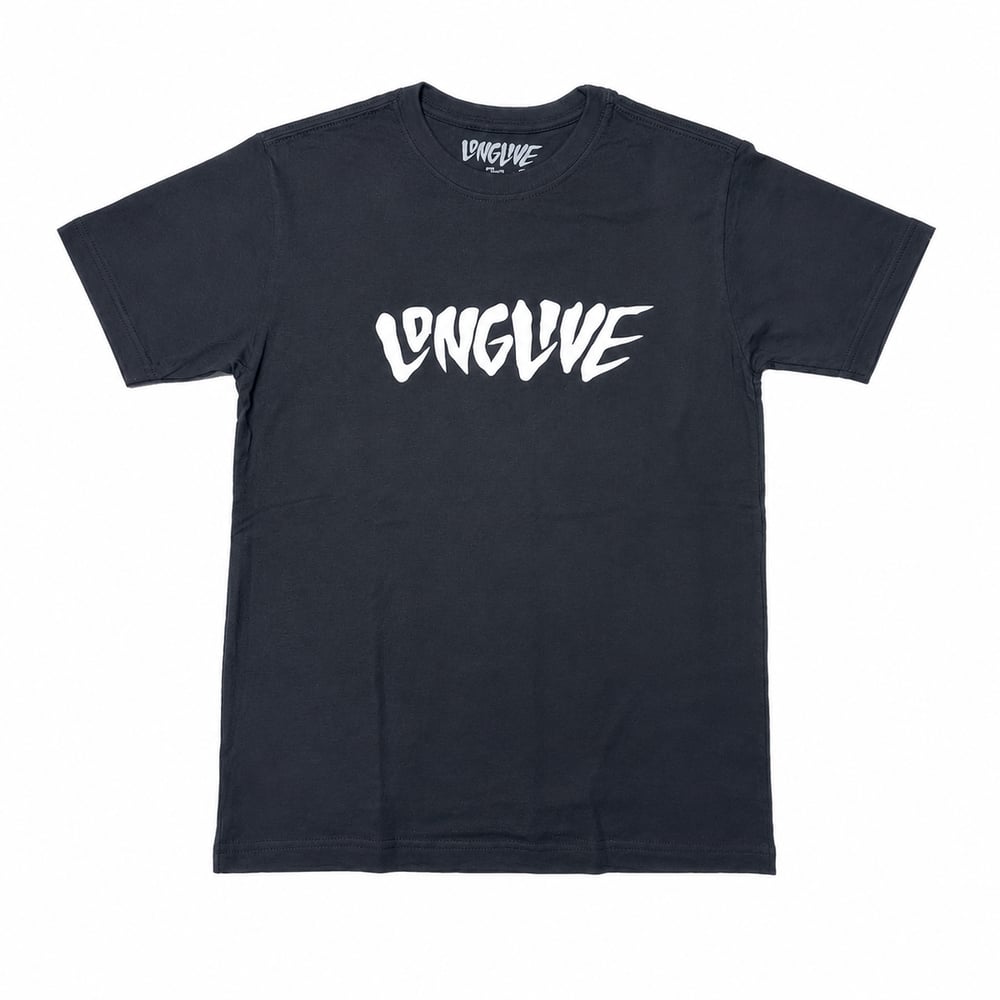 Image of KIDS LONG LIVE CLASSIC CREEPY TEE - NAVY