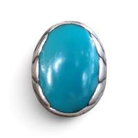 Image 2 of Vintage Bell Trading Post Silver Turquoise Ring, c. '61-'72