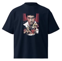 Image 1 of Scarface Oversized Tshirt Navy/Black
