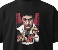 Image 3 of Scarface Oversized Tshirt Navy/Black