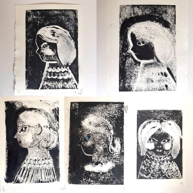 Mono prints ~ mixed media ~ Original artwork
