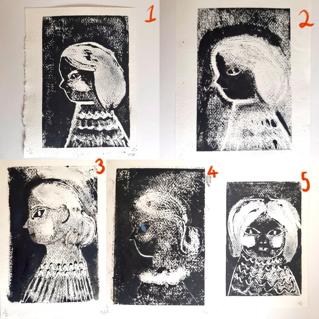 Mono prints ~ mixed media ~ Original artwork