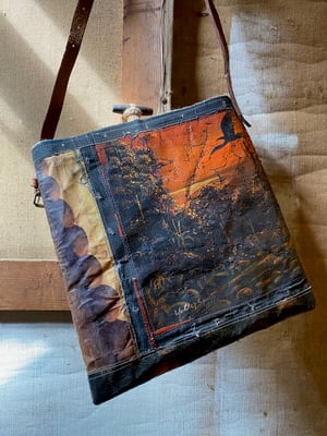 Image of one of a kind painting bag - bali no. 01
