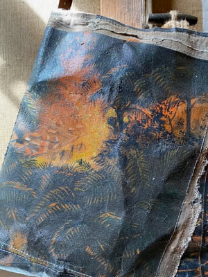 Image of one of a kind painting bag - bali no. 01