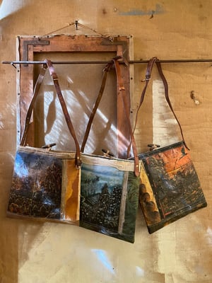 Image of one of a kind painting bag - bali no. 01