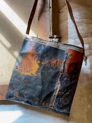 Image of one of a kind painting bag - bali no. 01