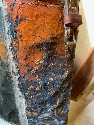 Image of one of a kind painting bag - bali no. 01