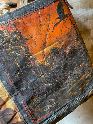 Image of one of a kind painting bag - bali no. 01
