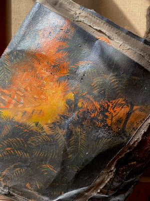 Image of one of a kind painting bag - bali no. 01