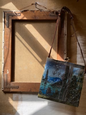 Image of one of a kind painting bag - bali no. 02