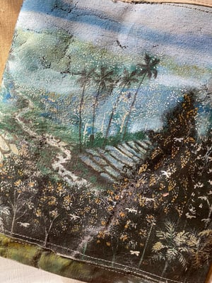 Image of one of a kind painting bag - bali no. 02
