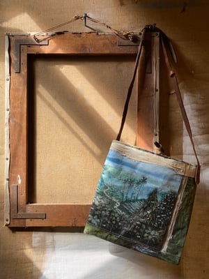 Image of one of a kind painting bag - bali no. 02