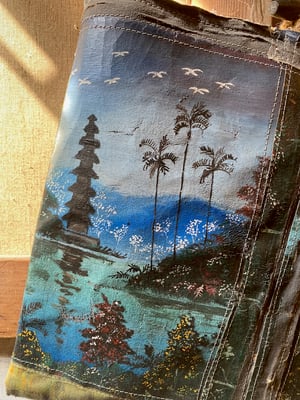 Image of one of a kind painting bag - bali no. 02