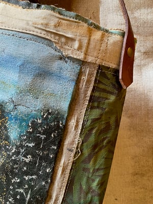 Image of one of a kind painting bag - bali no. 02