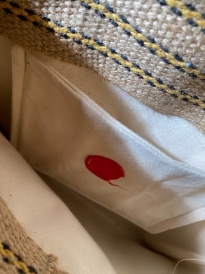 Image of one of a kind painting bag - bali no. 03