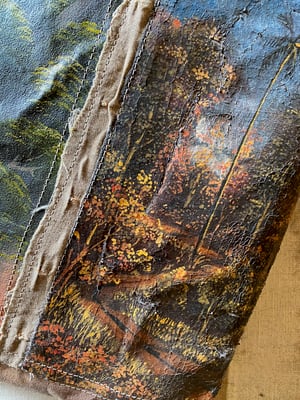 Image of one of a kind painting bag - bali no. 03
