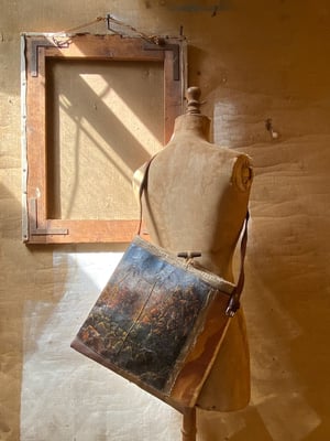 Image of one of a kind painting bag - bali no. 03