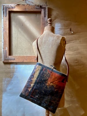 Image of one of a kind painting bag - bali no. 01