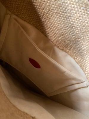 Image of one of a kind painting bag - birds of a feather