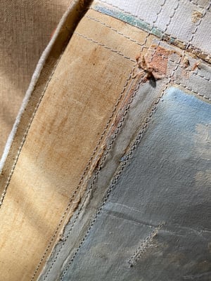 Image of one of a kind painting bag - crete