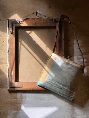 Image of one of a kind painting bag - crete