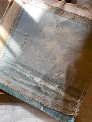 Image of one of a kind painting bag - crete