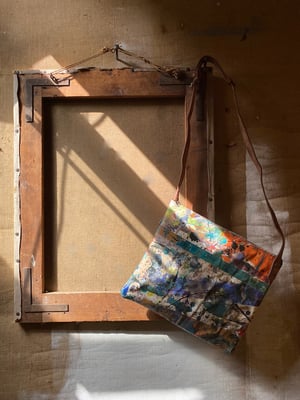 Image of one of a kind painting bag - splatter