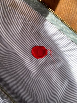 Image of one of a kind painting bag - splatter