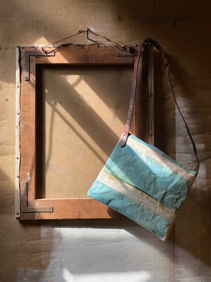 Image of one of a kind painting bag - at the sea