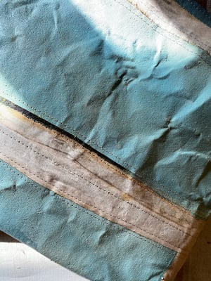 Image of one of a kind painting bag - at the sea