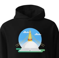Image 2 of Boudha Stupa Hoodie Multiple Colours 