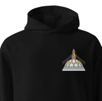 Image 2 of Boudha Stupa Chest Printed Hoodie Multiple Colours 