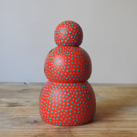Image 3 of three daruma stack (blue dots)